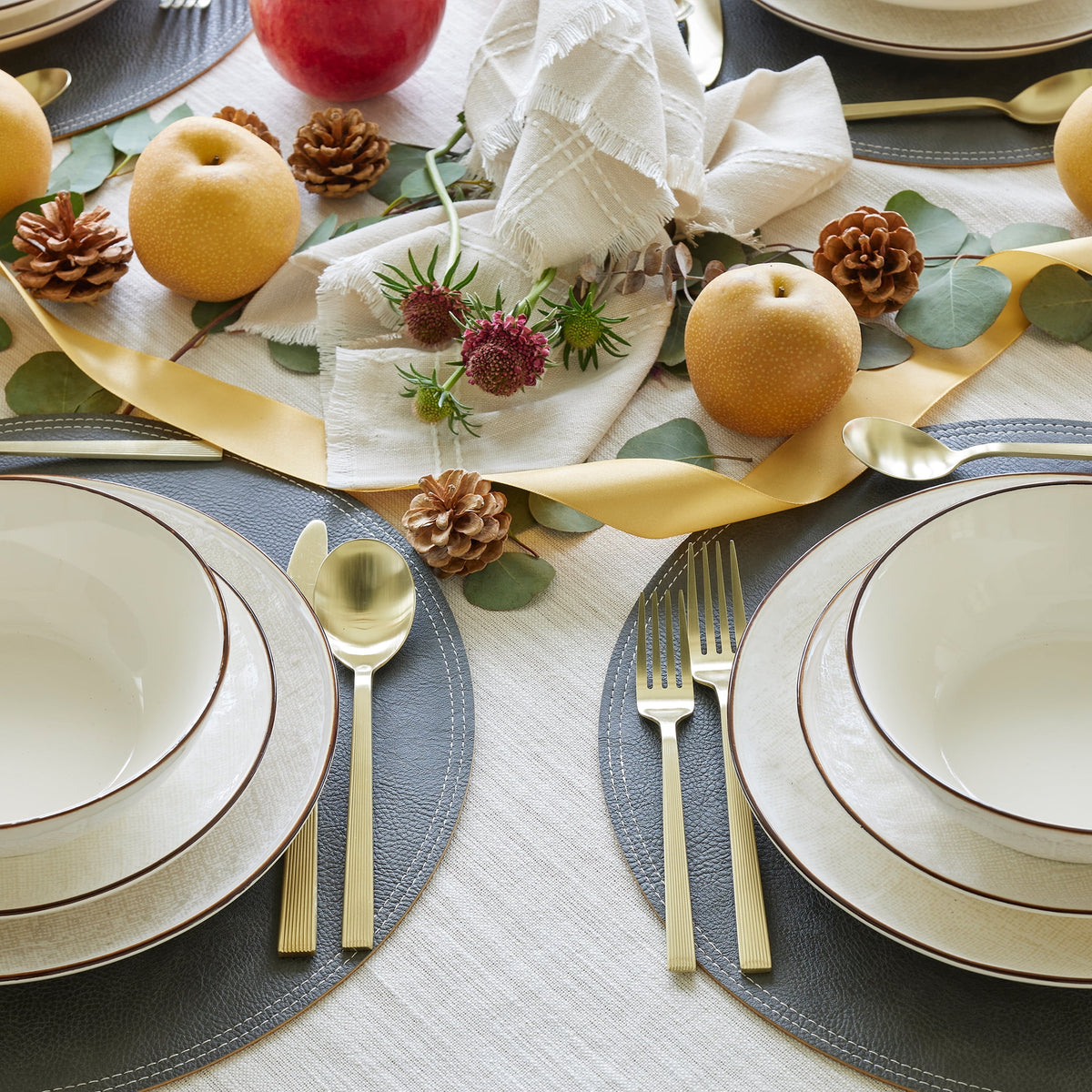 Better Homes & Gardens River Stainless Steel Flatware Set, Black Finish, 20-Piece